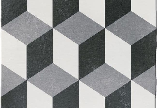 Ciot Tile Cementum 15 Decoro Black & White Nat. 6''x6'' — Ciot Tiles