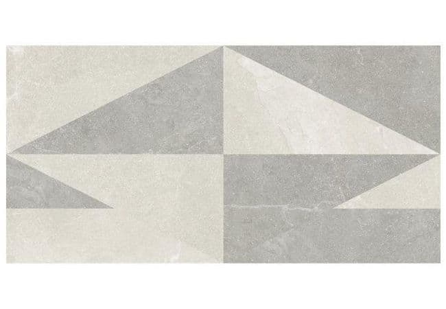 Ciot Tile Eureka Intarsio Bianco/Grigio Nat. Rt 12''x24'', Ciot Tiles