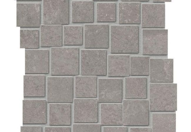 Ciot Tile Groove Mosaico Penta Bright Grey Nat. — Ciot Tiles
