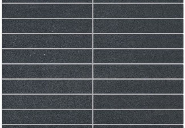 Ciot Tile Kronos Mosaico Nero Semilev. Rt 1''x6'' — Ciot Tiles