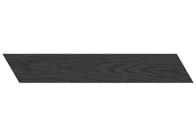Ciot Tile Lagom Chevron Coated Black Nat. 3''x18'', Ciot Tiles