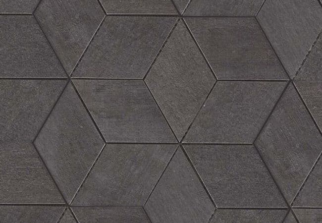 Ciot Tile Mark Mosaico Esagono Graphite Nat. Rt 12''x13'' — Ciot Tiles