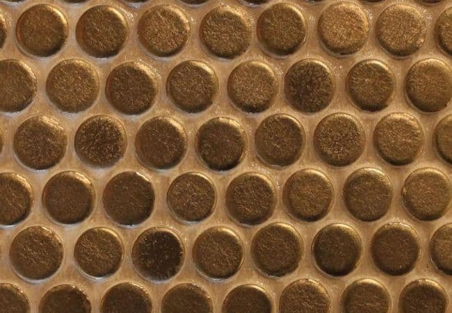 Ciot Tile Penny Round Copper 1/2'', Ciot Tiles