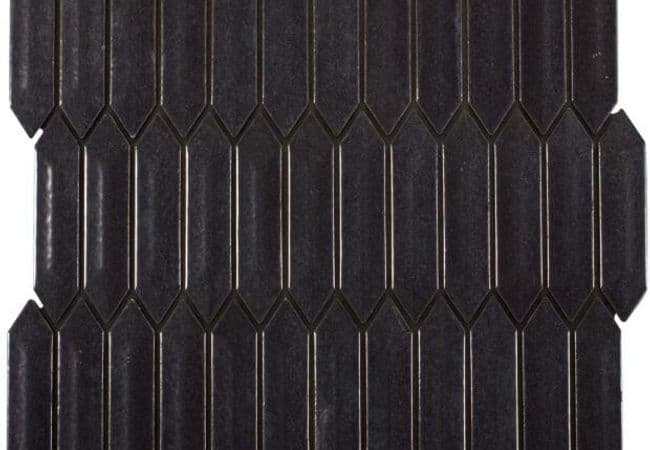 Ciot Tile Retro Clay Spike Coal — Ciot Tiles