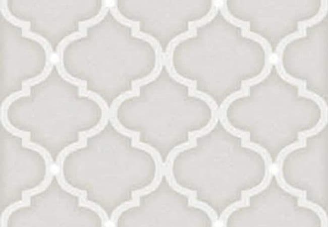 Ciot Tile Riflessi Arabesk 01 Bianco Rt 8''x8'', Ciot Tiles