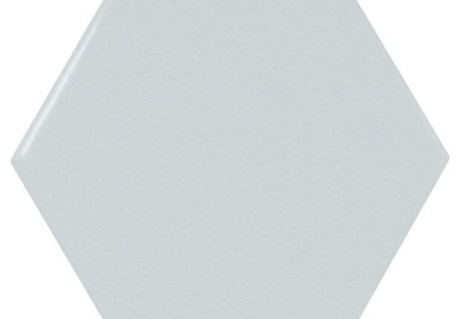 Ciot Tile Scale Hex Sky Blue Brillo 4''x5'', Ciot Tiles