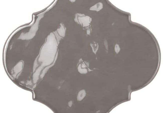 Ciot Tile Silk Wall Arabesque Piombo Glossy 5.75''x5.75'', Ciot Tiles