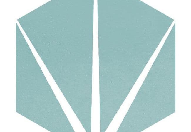 Ciot Tile Starline Hexagon Blue Nat. 10X12 — Ciot Tiles