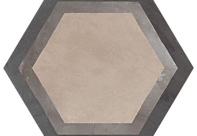 Ciot Tile Terra Esagono Decoro Cornice F 8.5''x10'' — Ciot Tiles