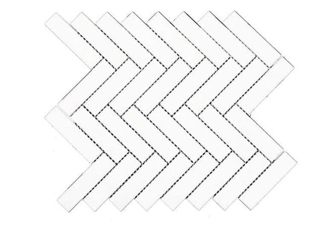 DZN 44stm036 Ariston Polished Herringbone Polished Marble Mosaics, DZN Mosaics