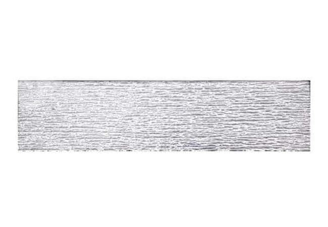 DZN Tab030 3x12 Silver Glass With Line Texture Mosaics, DZN Mosaics