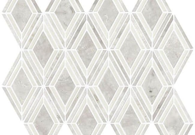Daltile Decorative Accents Argyle Blend White, Daltile