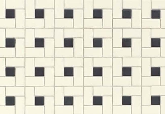 Daltile Keystones Biscuit/Blk Dot, Daltile