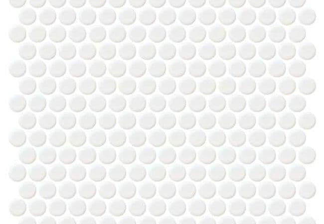 Daltile Retro Rounds Bold White Mat, Daltile