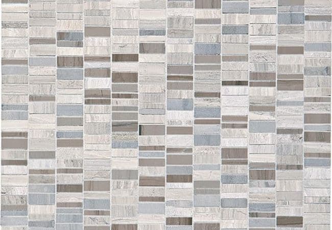 Daltile Decorative Accents Chenille White/Silver Screen, Daltile