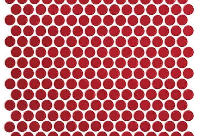 Daltile Retro Rounds Cherry Red, Daltile