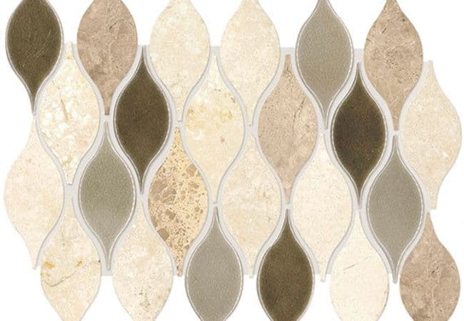 Daltile Decorative Accents Lumia Leaf Beige, Daltile