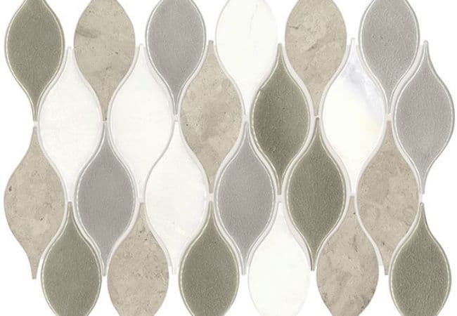 Daltile Decorative Accents Lumia Leaf Gray, Daltile