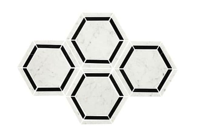 Daltile Marble Blk/Wht, Daltile