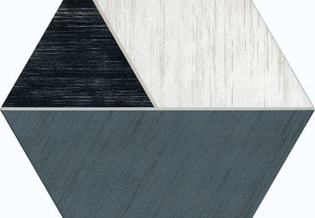 Daltile Bee Hive Medley Multiplex Black/White, Daltile