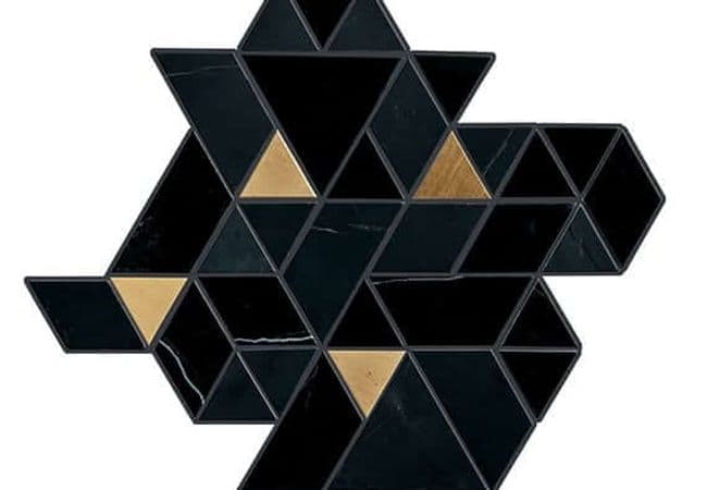 Daltile Pietra Divina Nero Marquina Black Blend, Daltile
