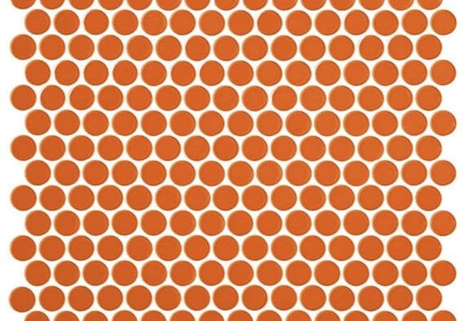 Daltile Retro Rounds Orange Soda, Daltile