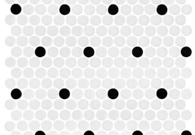 Daltile Retro Rounds Polka Dot Glass, Daltile