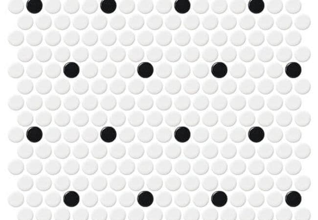 Daltile Retro Rounds Polka Dot Matte, Daltile