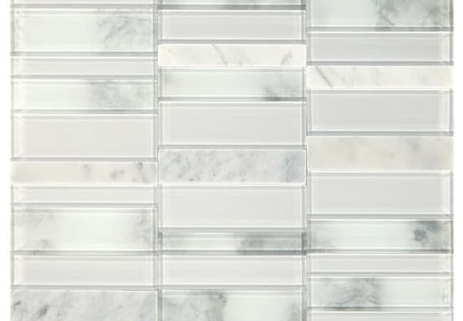 Daltile SimplyStick Mosaix Stormy Mist And Glass Blend, Daltile