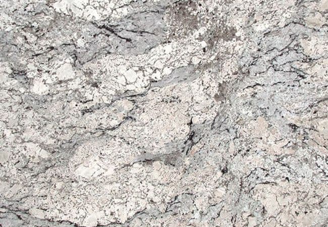 Daltile Granite Natural Stone Slab White Ice, Daltile