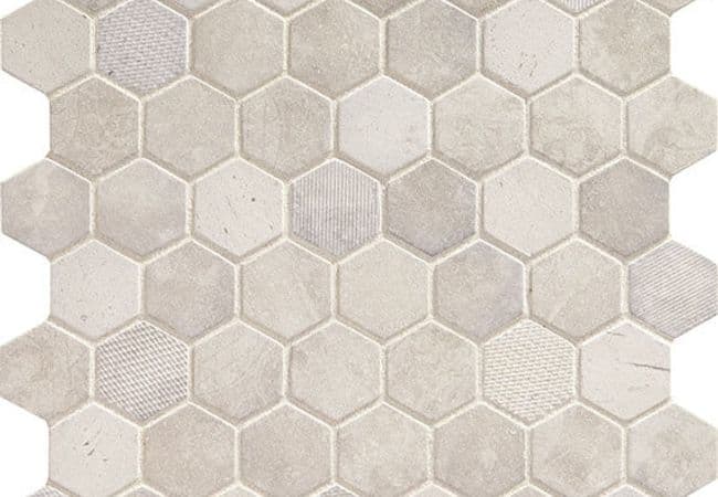 Daltile Vintage Hex Wisdom White, Daltile