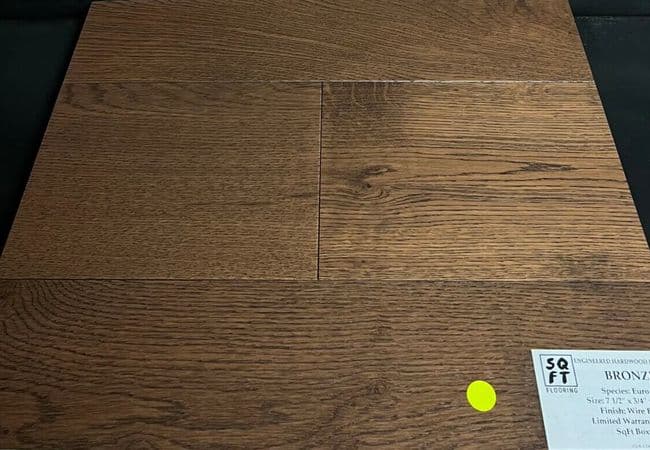 Golden Choice White Oak Bronze 7-1/2" x 3/4" Engineered Hardwood, Golden Choice