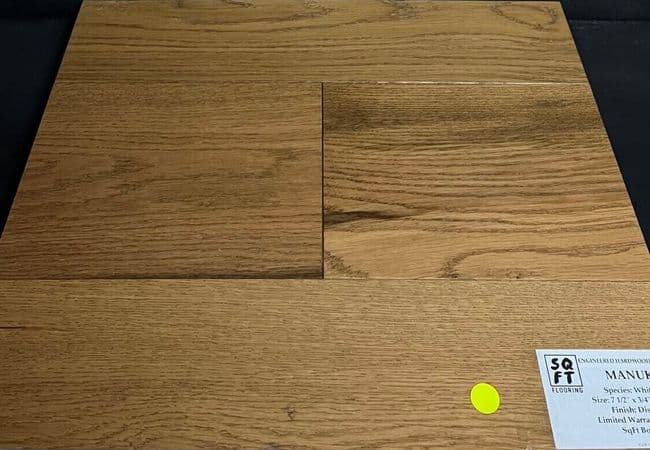 Golden Choice White Oak Manuka 7-1/2" x 3/4" Engineered Hardwood, Golden Choice