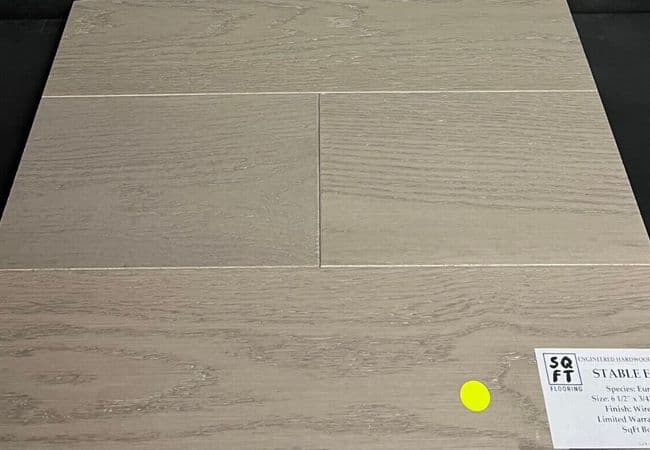 Golden Choice White Oak Stable Edge 6-1/2" x 3/4" Engineered Hardwood, Golden Choice