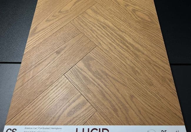 Canadian Standard Lucid White flooring collection sample