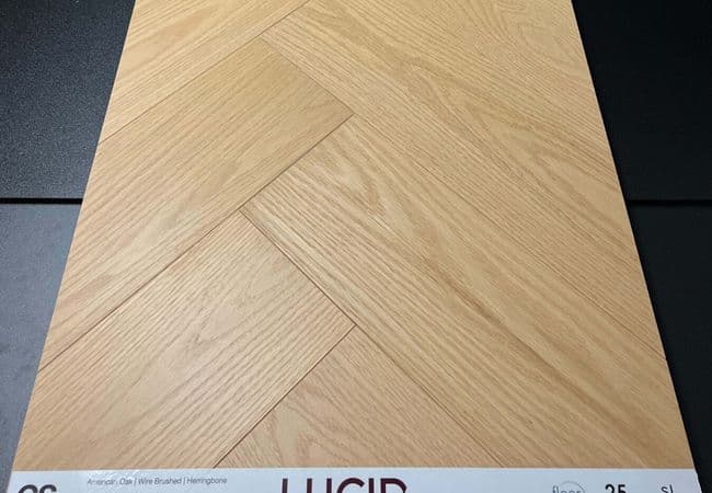 Lucid White Oak Herringbone Engineered Essence, Canadian Standard