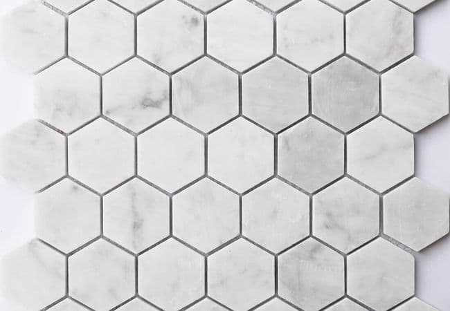 MDR Marble Mosaic Hexagon Bianco Carrara — MDR Stone