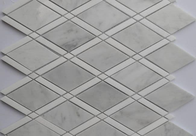 MDR Marble Mosaic Lattice Bianco Carrara, MDR Stone