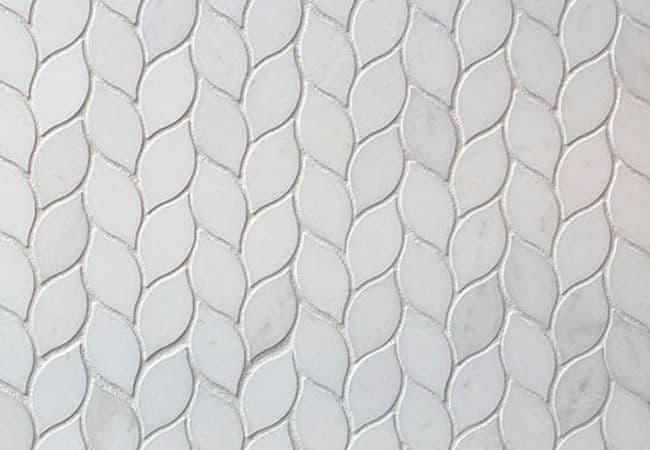 MDR Marble Mosaic Leaf Thassos — MDR Stone