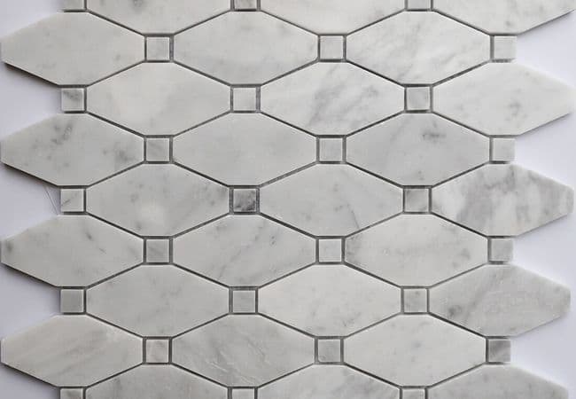 MDR Marble Mosaic Long Octagon Bianco Carrara, MDR Stone