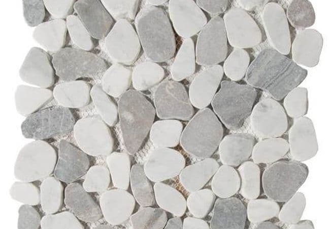 MDR Marble Mosaic Pebbles Bianco Carrara — MDR Stone