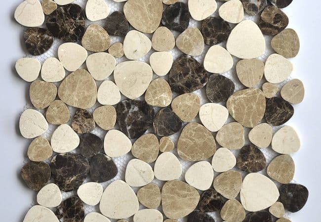 MDR Marble Mosaic Pebbles Thassos — MDR Stone