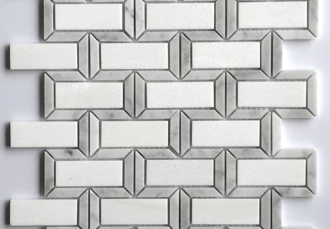 MDR Marble Mosaic Rectangle Thassos, MDR Stone