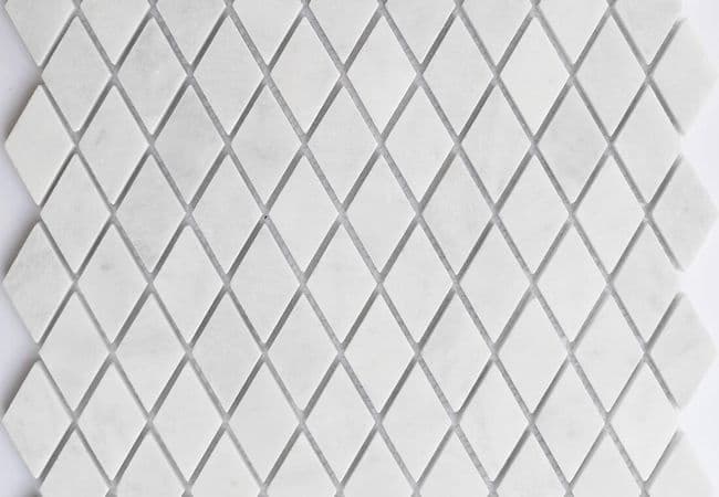 MDR Marble Mosaic Rhombus Bianco Carrara — MDR Stone