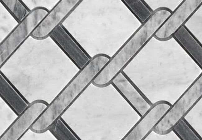 MDR Marble Mosaic Rope Bianco Carrara — MDR Stone