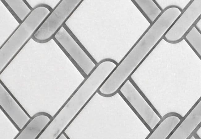 MDR Marble Mosaic Rope Thassos — MDR Stone