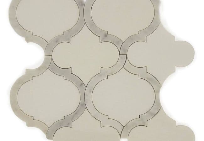MDR Marble Mosaic Wj Arabesque Thassos, MDR Stone