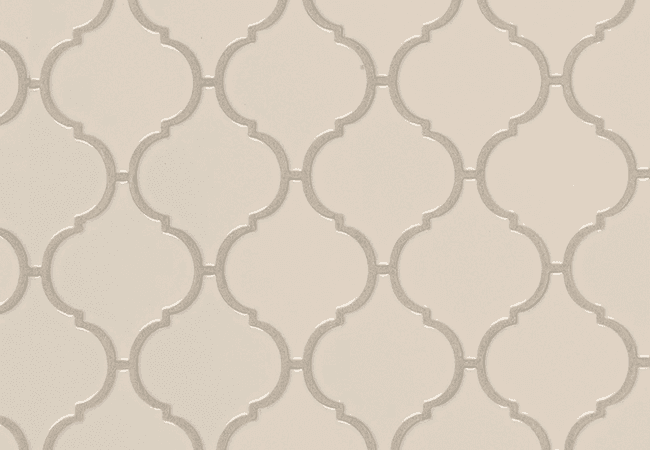 MSI Almond Glossy Arabesque Porcelain Mosaics, MSI Surfaces