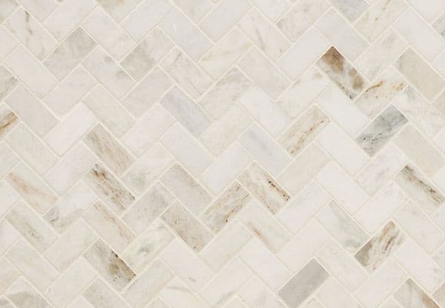 MSI Arabescato Venato White Herringbone Tile, MSI Surfaces