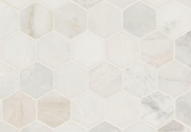 MSI Arabescato Venato White Hexagon Tile, MSI Surfaces